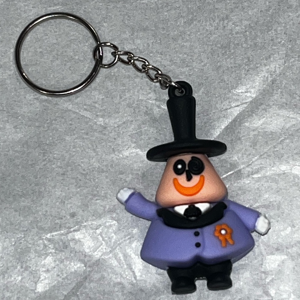 Hand Crafted NBC Purple Mayor Character Keychain